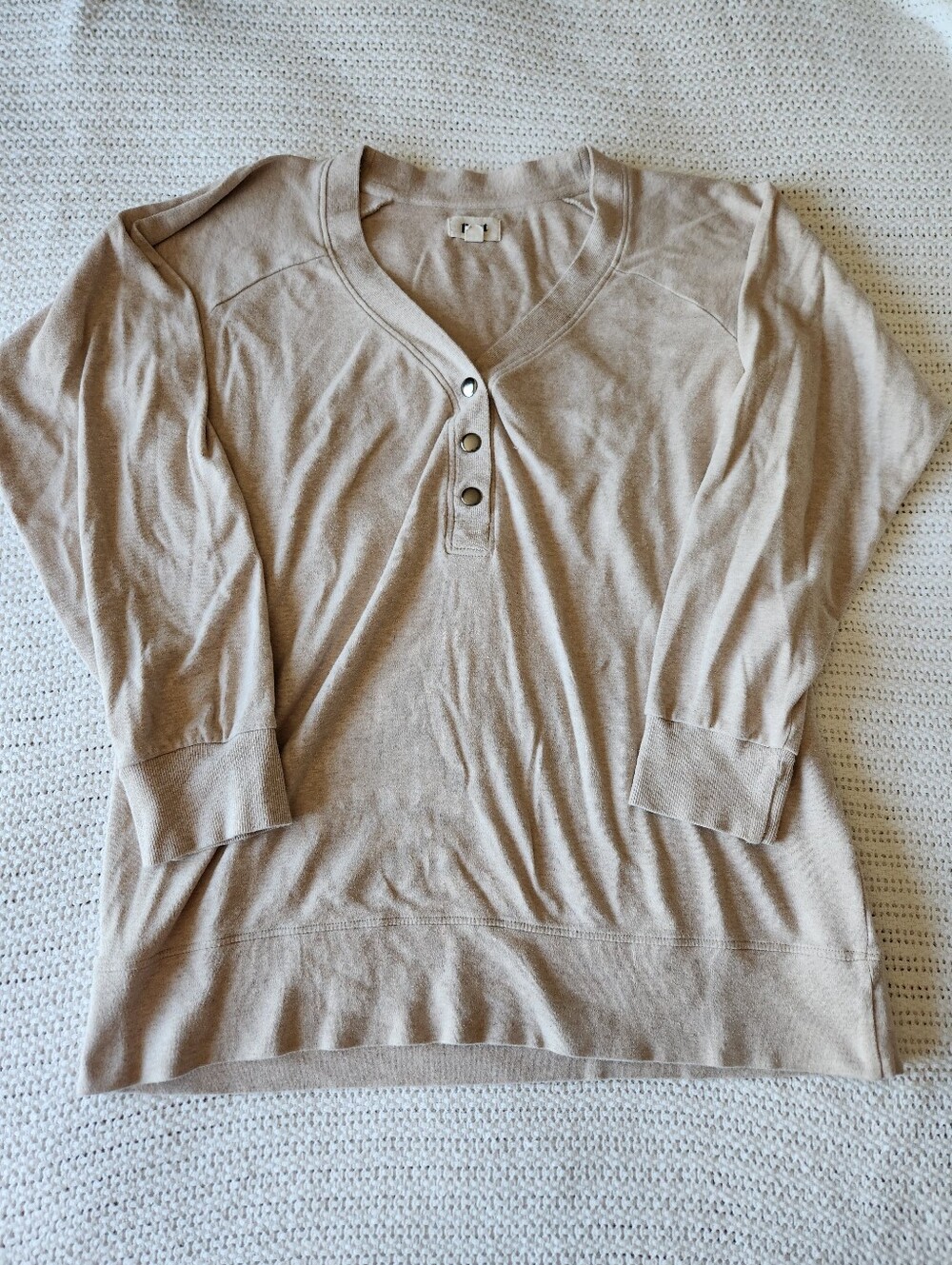 Pact - 100% Organic Cotton Henley - Size L